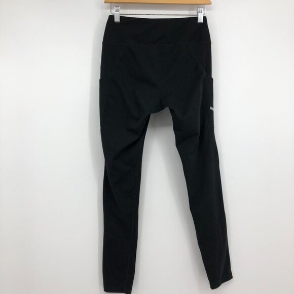 Along Fit black leggings side pocket reflective stripe size Medium - Picture 3 of 15